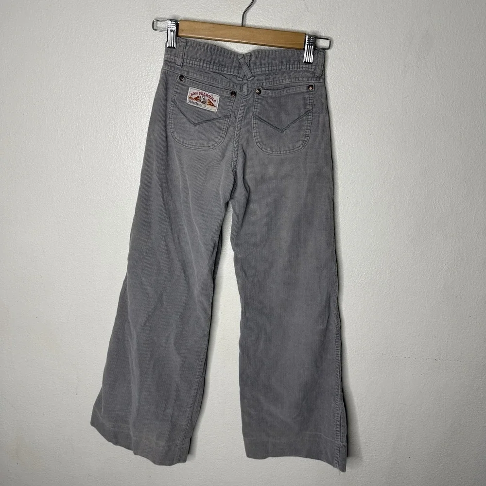 Vintage Corduroy Gray Flare San‎ Francisco Riding Gear Wally Jr Pants Boys 12